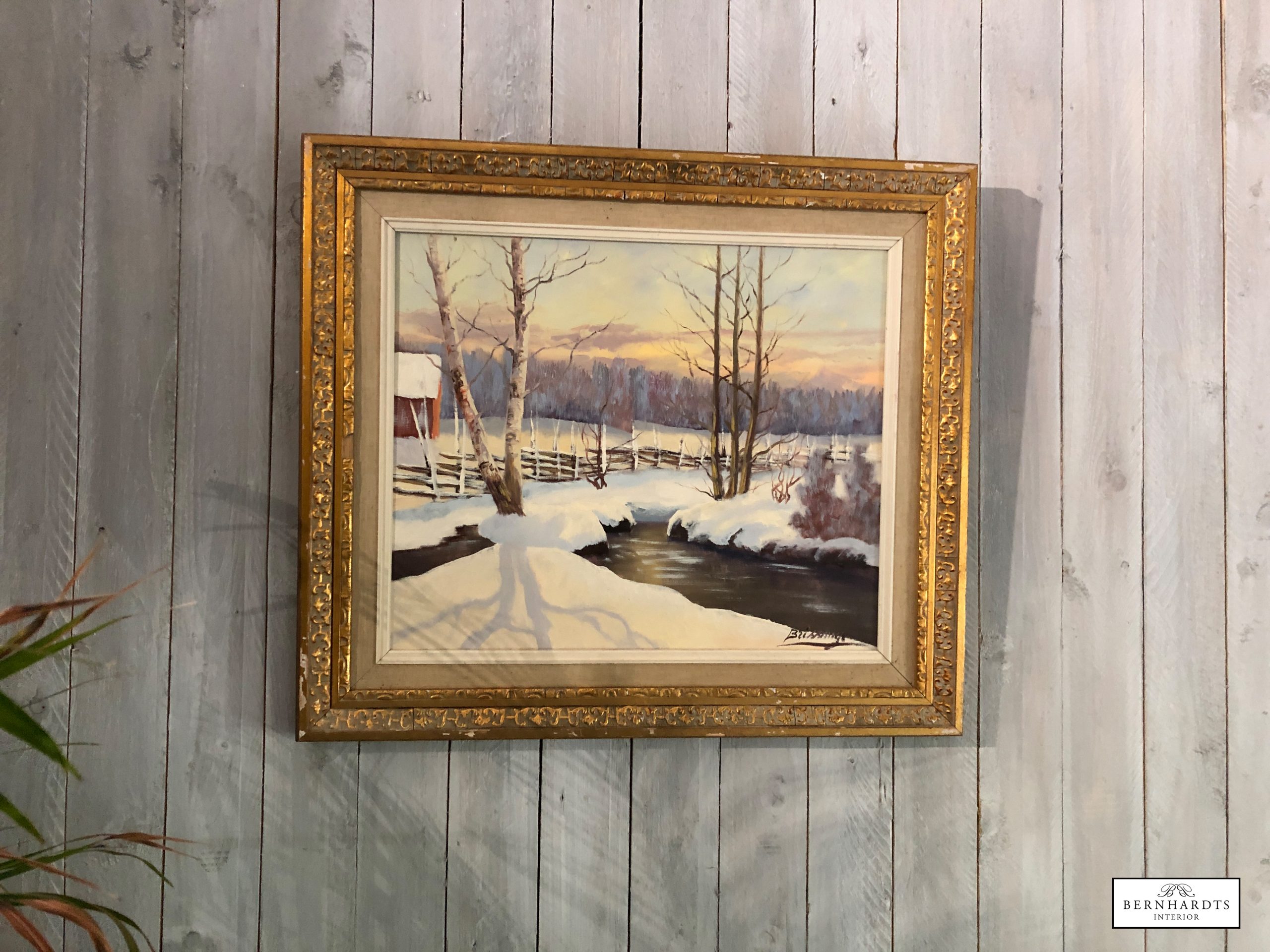 Ölgemälde Wintermotiv – Bild 6