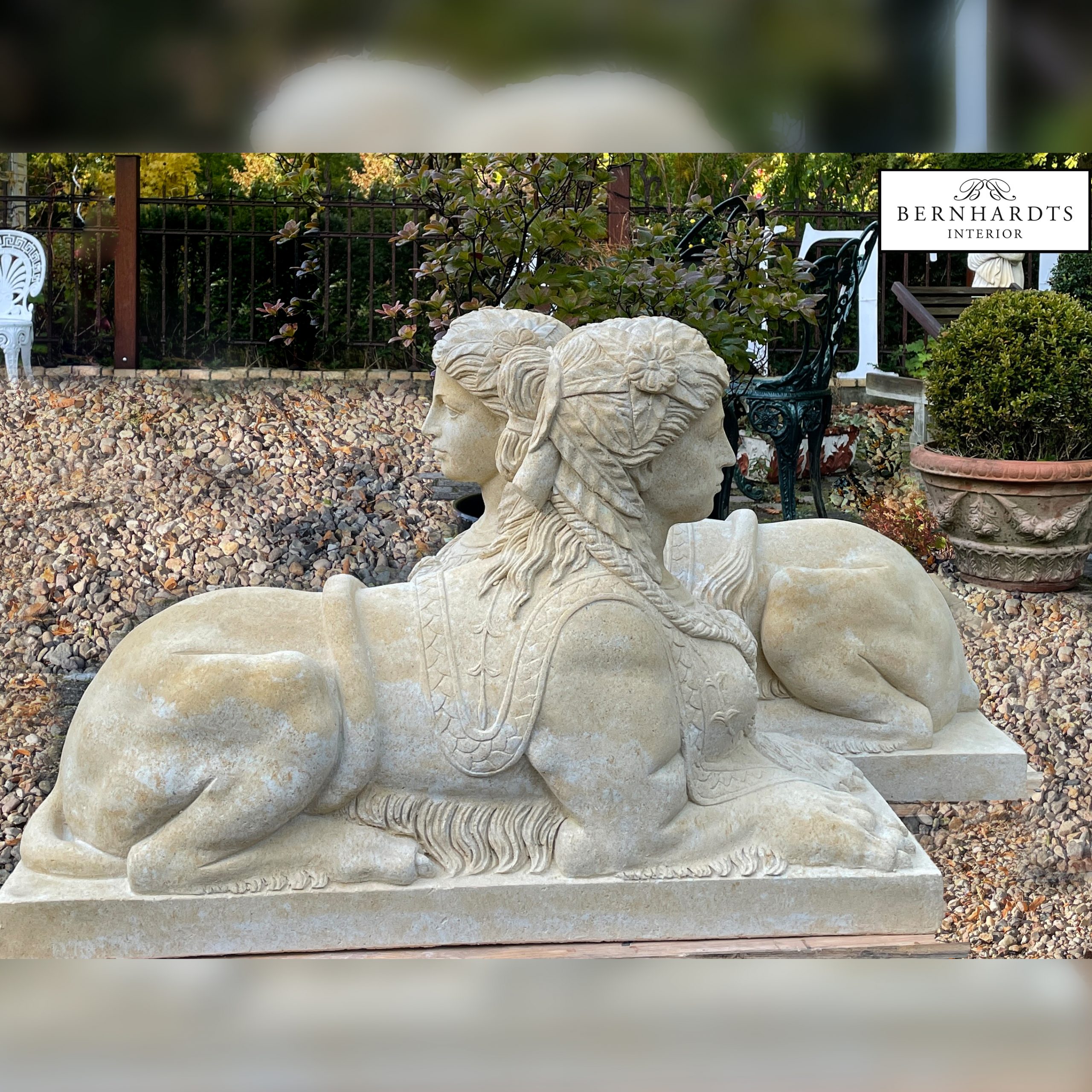 Sandstein Sphinxen Bernhardts Interiord
