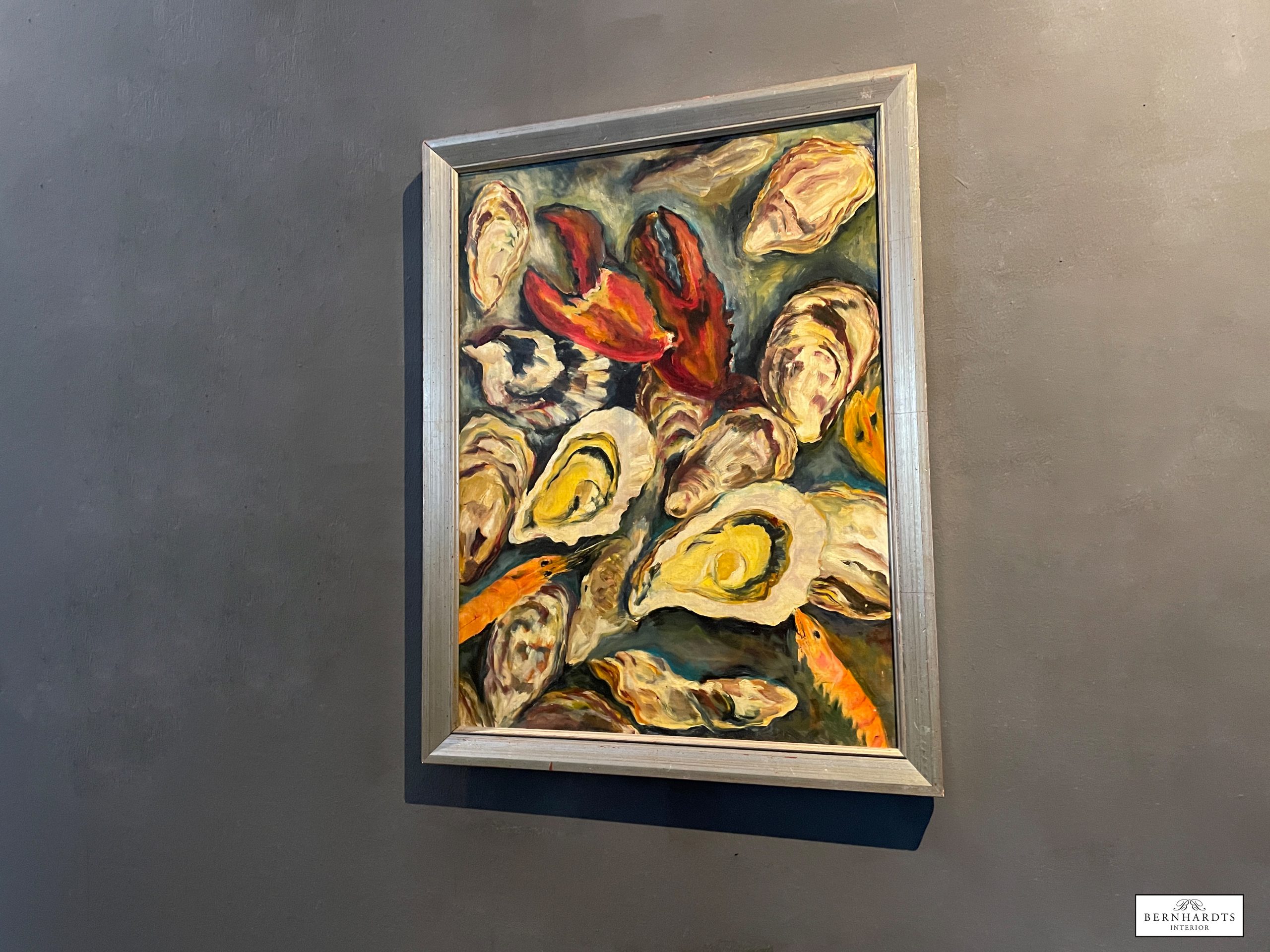 Ölbild Bernhardts Interior