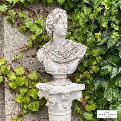 Antiksteinbüste Apollo von Belvedere Gartendekoration