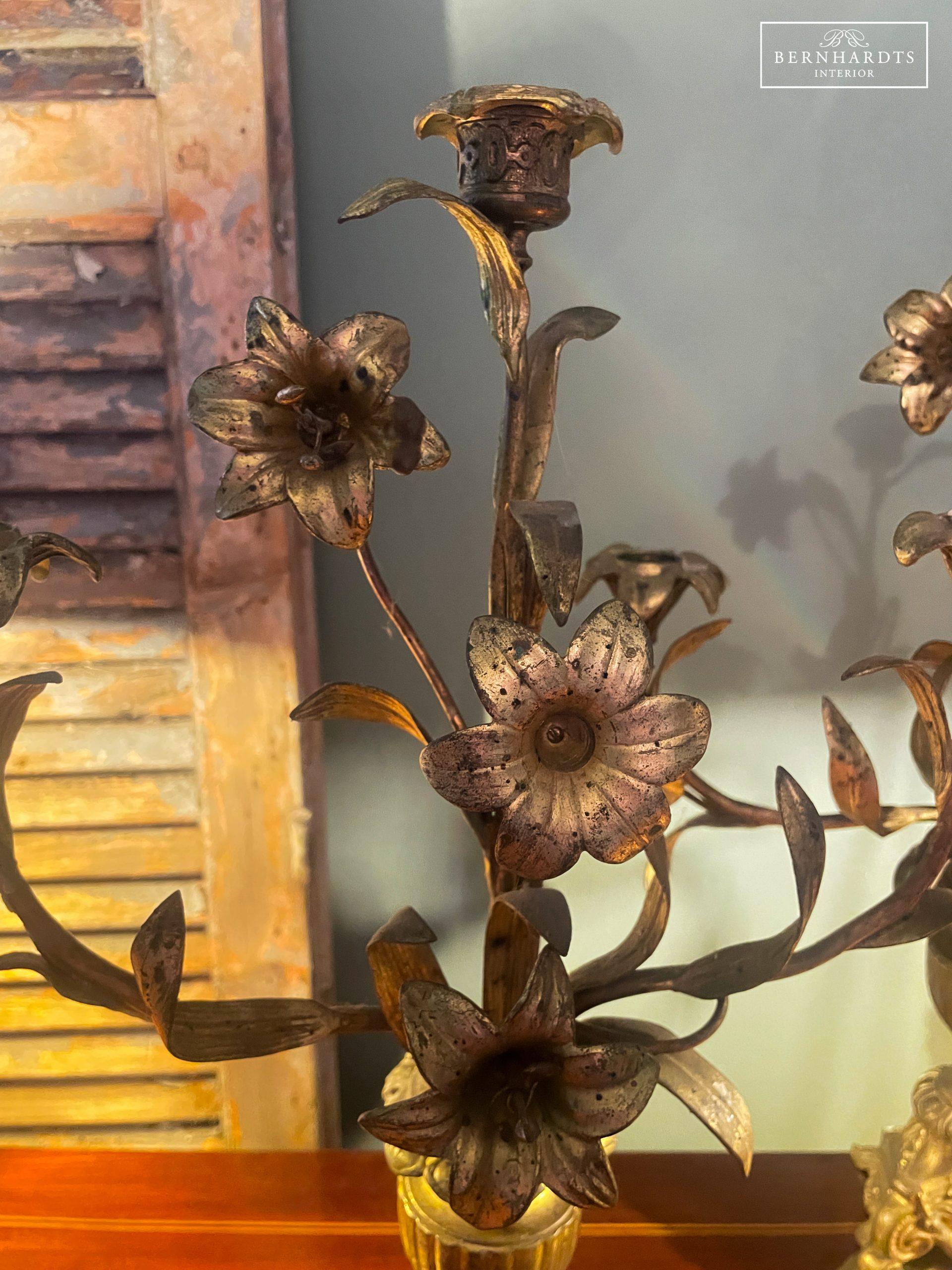 Französische Altarleucher Bronze_ Bernhardts Interior