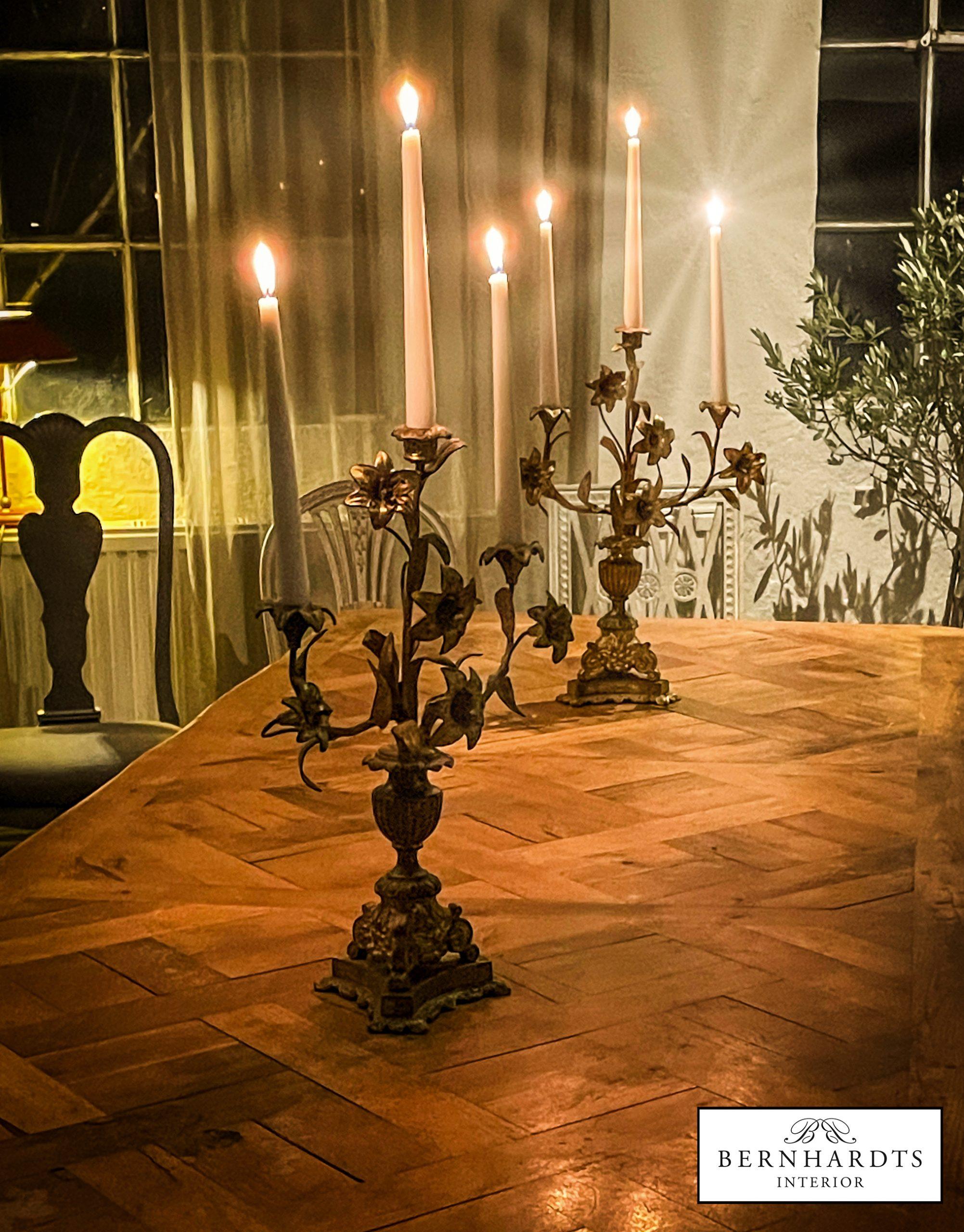 Französische Altarleucher Bronze_ Bernhardts Interior