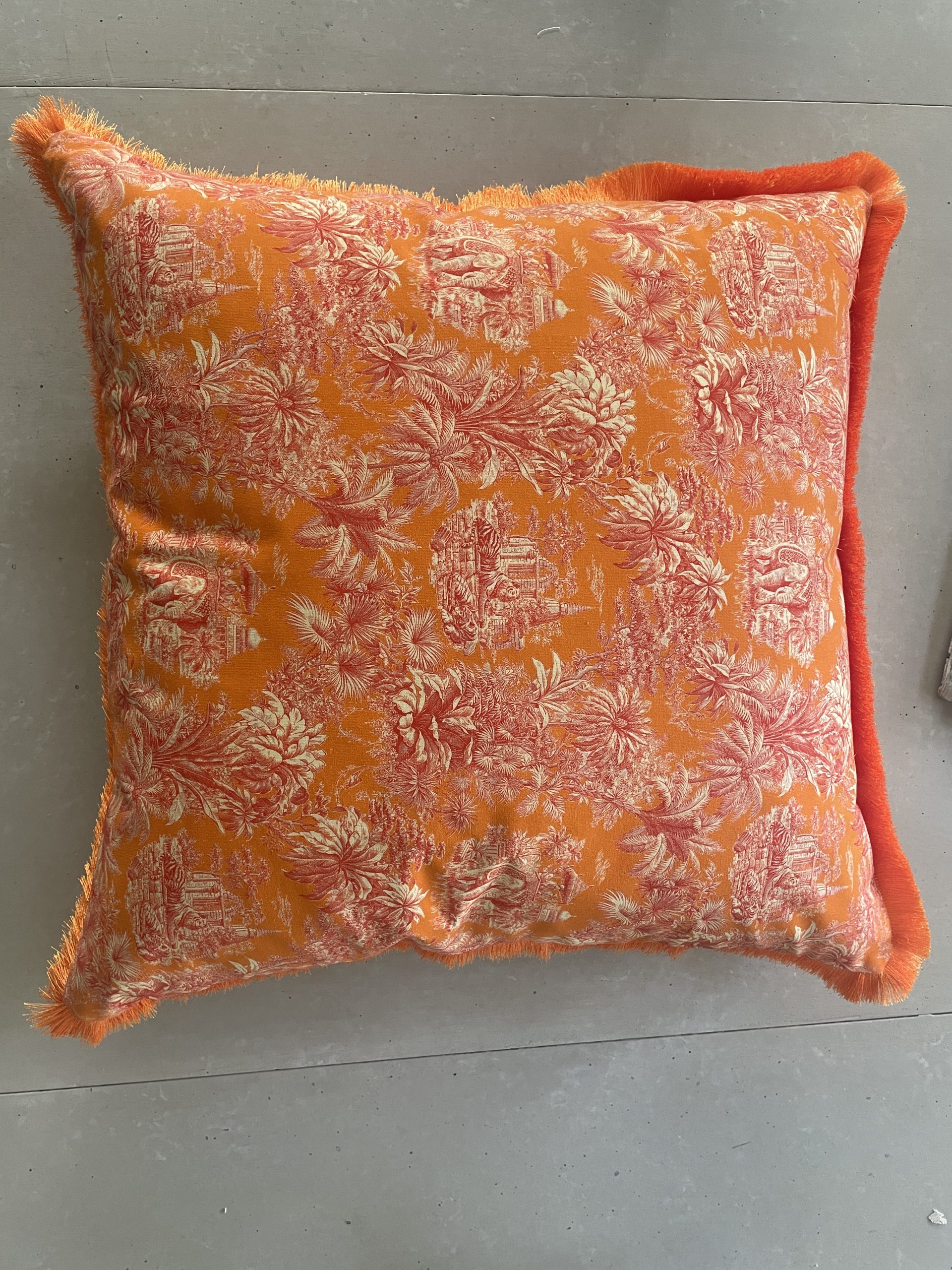 Toile de Jouy Orange_ Bernhardts Interior