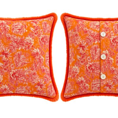 Toile de Jouy Orange_ Bernhardts Interior